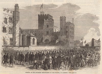 Opening of the southern Embankment of the Thames at Lambeth by English School