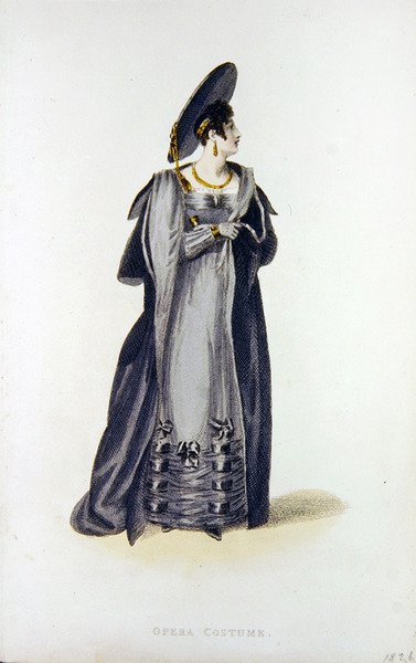 Opera Costume, Fashion Plate from Ackermann