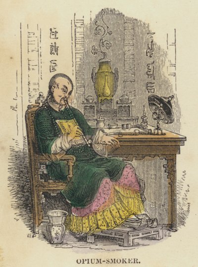 Opium-Smoker by English School