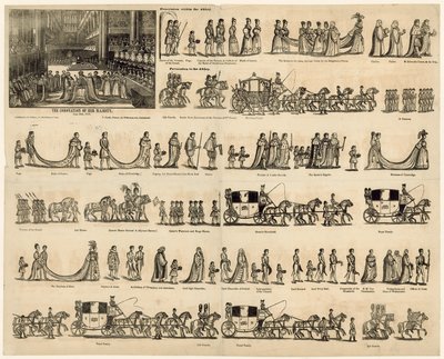 Order of the Coronation of Queen Victoria by English School