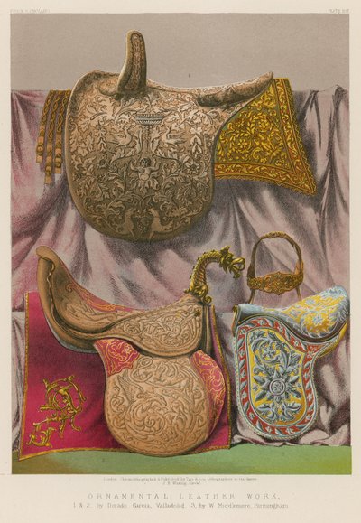 Ornamental Leather Work by English School