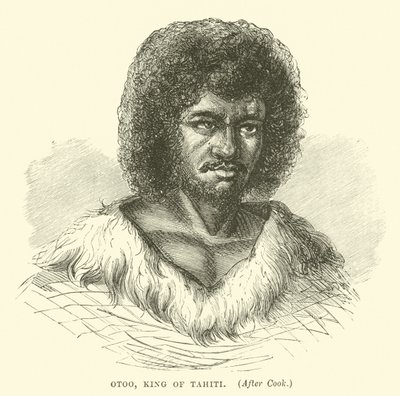 Otoo, King of Tahiti, after Cook by English School