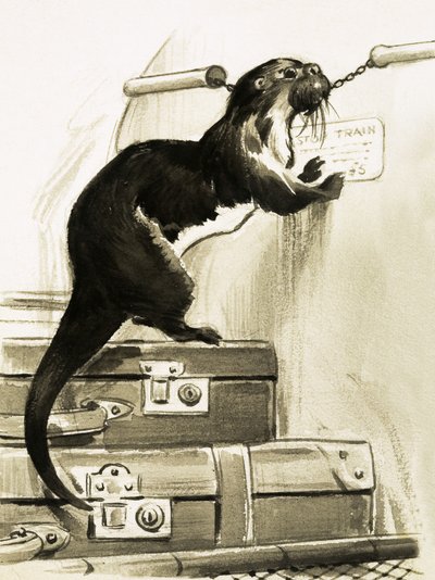 Otter Stopping the Train by English School