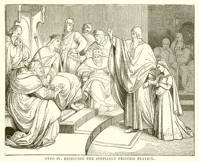 Otto IV Receiving the Suppliant Princess Beatrix by English School