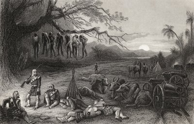 Outlying picket of the Highland Brigade at Benares, from 