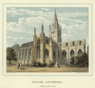 Oxford Cathedral, North West View by English School