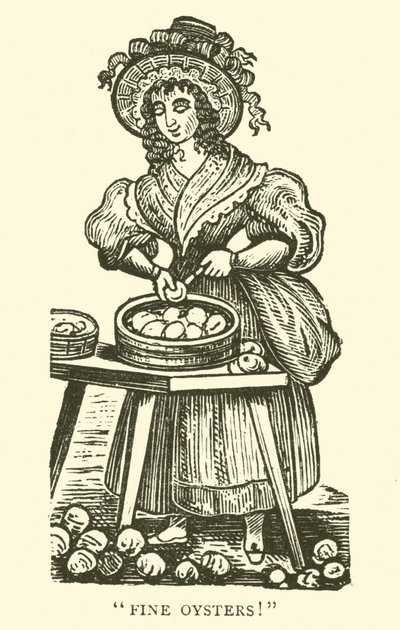 Oyster seller by English School