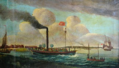 P.S. Royal Charter at Barton waterside, c.1850 by English School