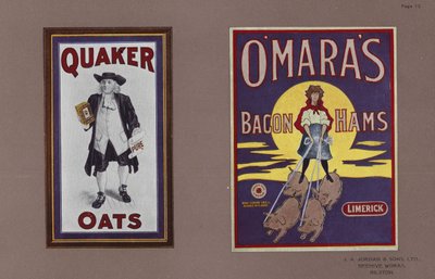 Page from Jordans Enamelled Signs by English School