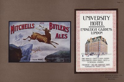 Page from Jordans Enamelled Signs by English School