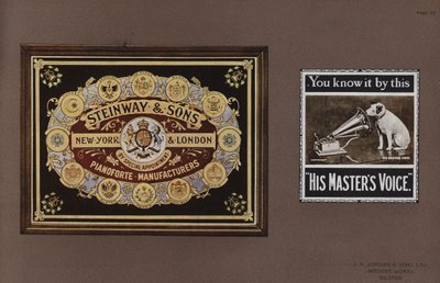 Page from Jordans Enamelled Signs by English School