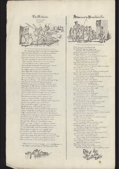 Page from Leaflet about Glasgow Fair, published on 23 July 1835 by English School