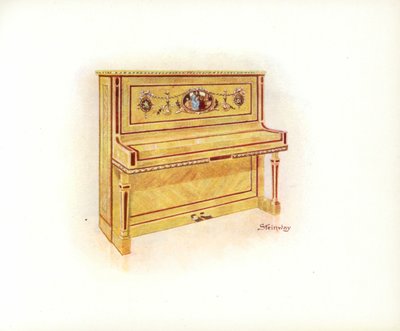 Page from Steinway & Sons Art Catalogue by English School