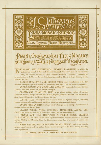 Page from The Architects, Surveyors and Engineers Compendium 1892 by English School