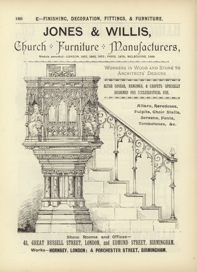 Page from The Architects, Surveyors and Engineers Compendium 1892 by English School