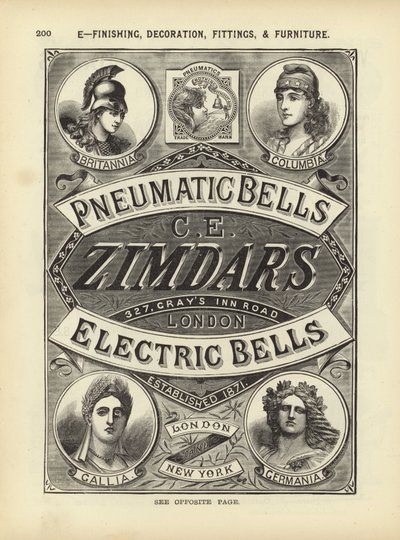 Page from The Architects, Surveyors and Engineers Compendium 1892 by English School