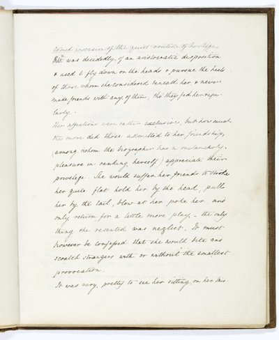 Page from The Life and Death of Athena, an Owlet from the Parthenon by English School