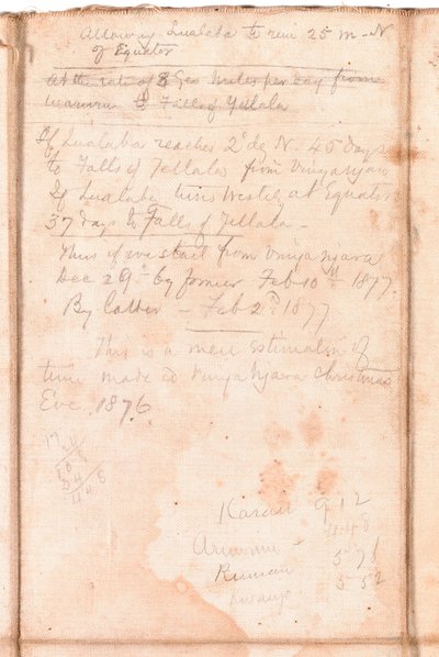 Page from an Album Belonging to Henry Morton Stanley by English School