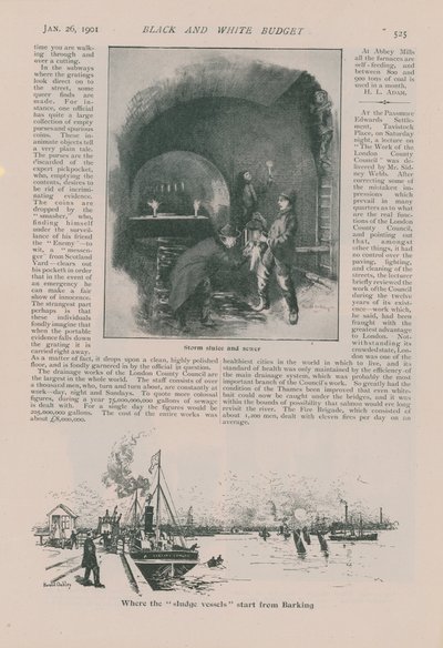 Page from the Black and White Budget by English School