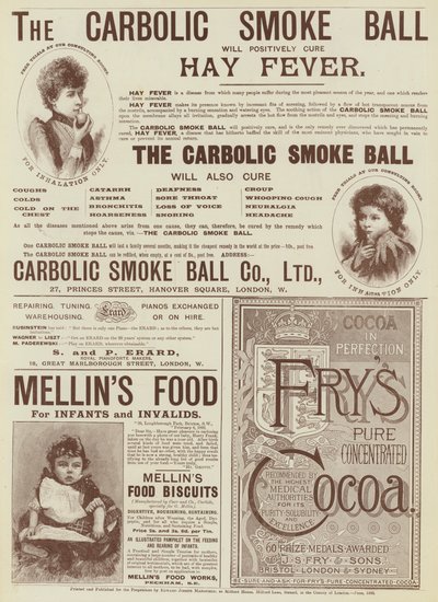 Page of Advertisements by English School