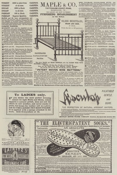 Page of Advertisements by English School
