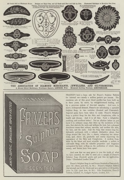 Page of Advertisements by English School