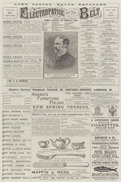 Page of Advertisements by English School