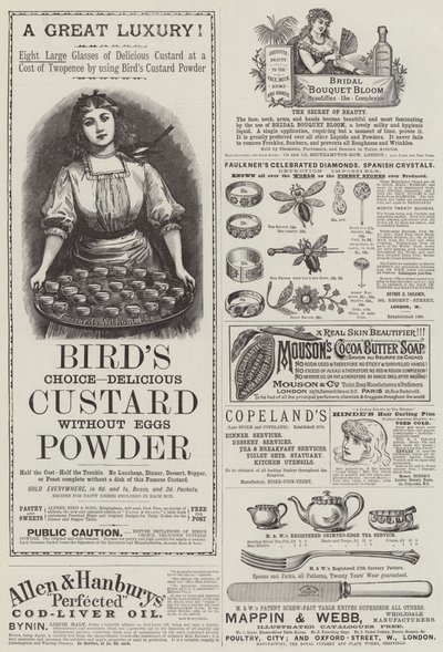 Page of Advertisements by English School
