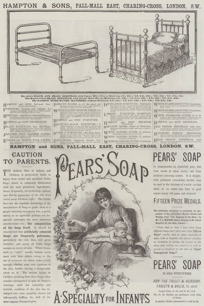 Page of Advertisements by English School