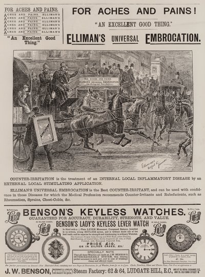 Page of Advertisements by English School