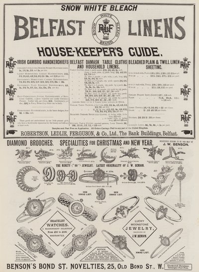 Page of Advertisements by English School