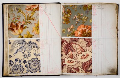 Pages from a sample book by English School