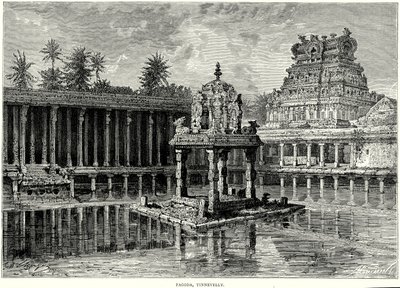 Pagoda, Tinnevelly by English School