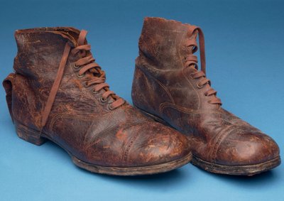 Pair of brown boots, late 19th century by English School