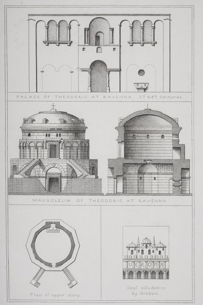 Palace and Mausoleum of Theodoric at Ravenna, from Agincourt