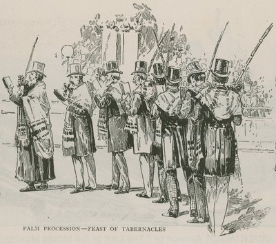 Palm Procession - Feast of Tabernacles by English School