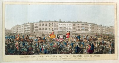 Panoramic View. Her Majesty Queen Caroline Going in State to St. Paul