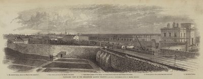 Panoramic View of the Broadstone Railway Terminus by English School