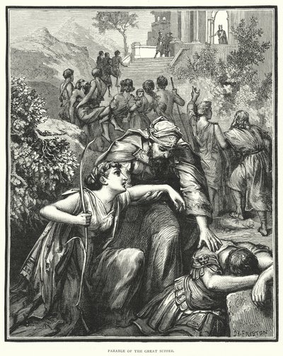 Parable of the Great Supper by English School
