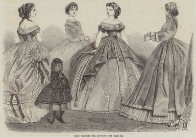 Paris Fashions for January by English School