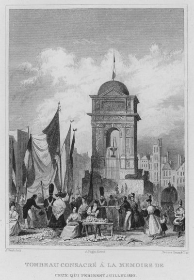 Paris, Tombeau Consacre A La Memoire De, Ceux Qui Perirent Juillet by English School