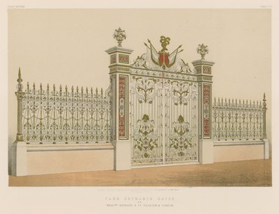 Park Entrance Gates by English School