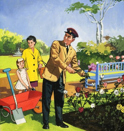 Park attendant by English School