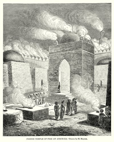 Parsee Temple of Fire at Atech-Ga by English School
