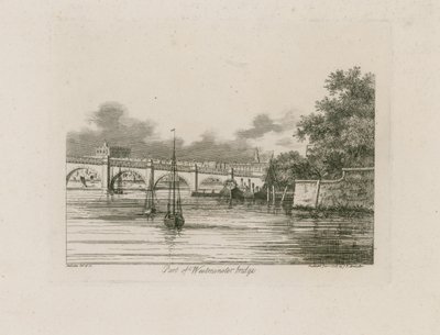 Part of Westminster Bridge by English School