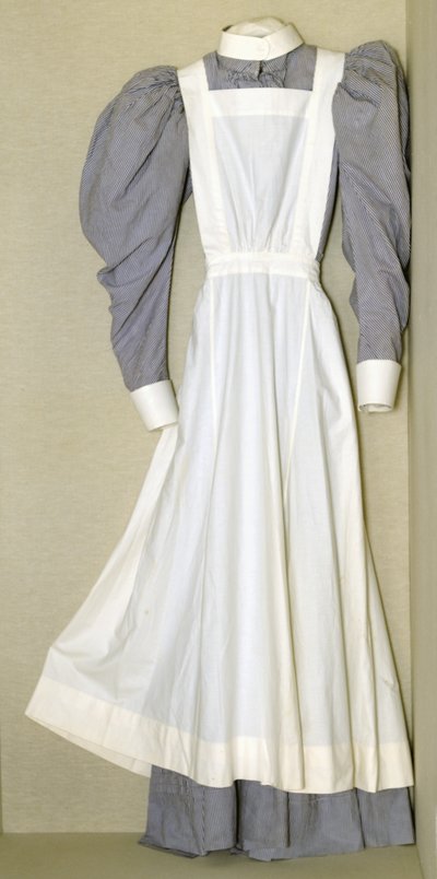Part of a nursing uniform belonging to Helen Riddick while at the Nightingale Training School at St. Thomas Hospital, c.1896 by English School