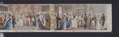 Part of the Panorama of the Marriage of Queen Victoria, c.1840 by English School