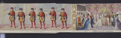 Part of the panorama of the marriage of Queen Victoria, c.1840 by English School