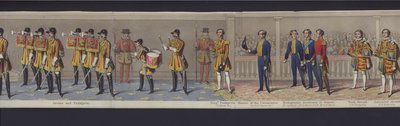 Part of the panorama of the marriage of Queen Victoria, c.1840 by English School