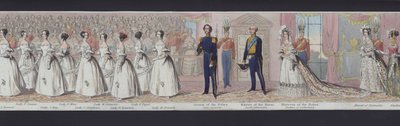 Part of the panorama of the marriage of Queen Victoria, c.1840 by English School